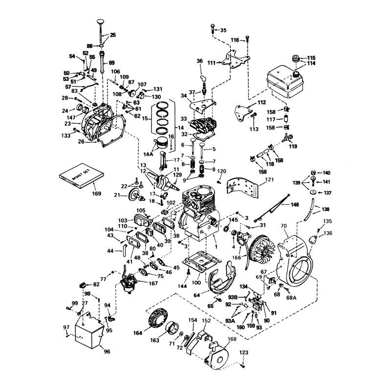 Engine, Tecumseh Model No. H50-65440m