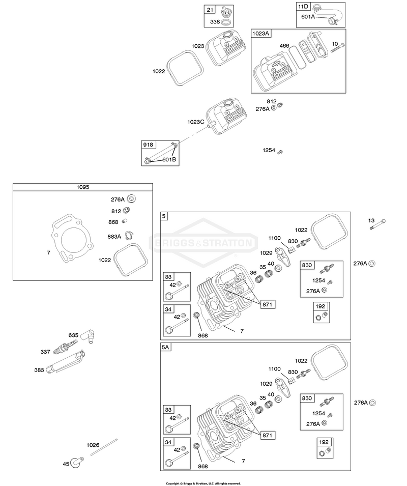 Cylinder Head, Valves, Gasket Set - Valve
