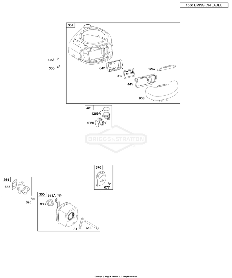 Air Cleaner/Blower Housing, Muffler