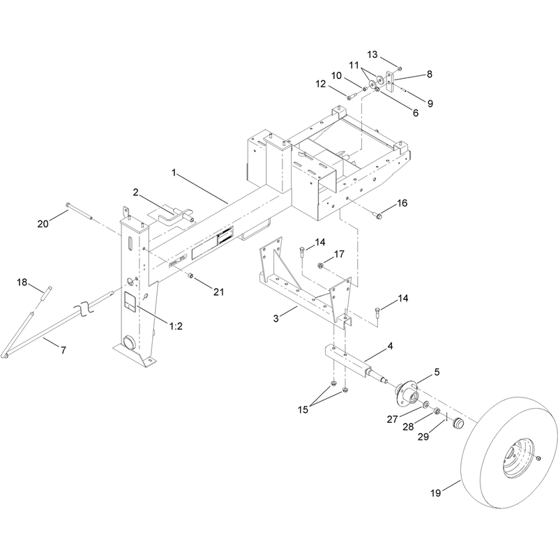 Frame and Axle Assembly