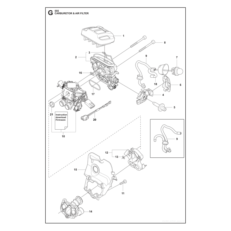 CARBURETOR AND AIR FILTER