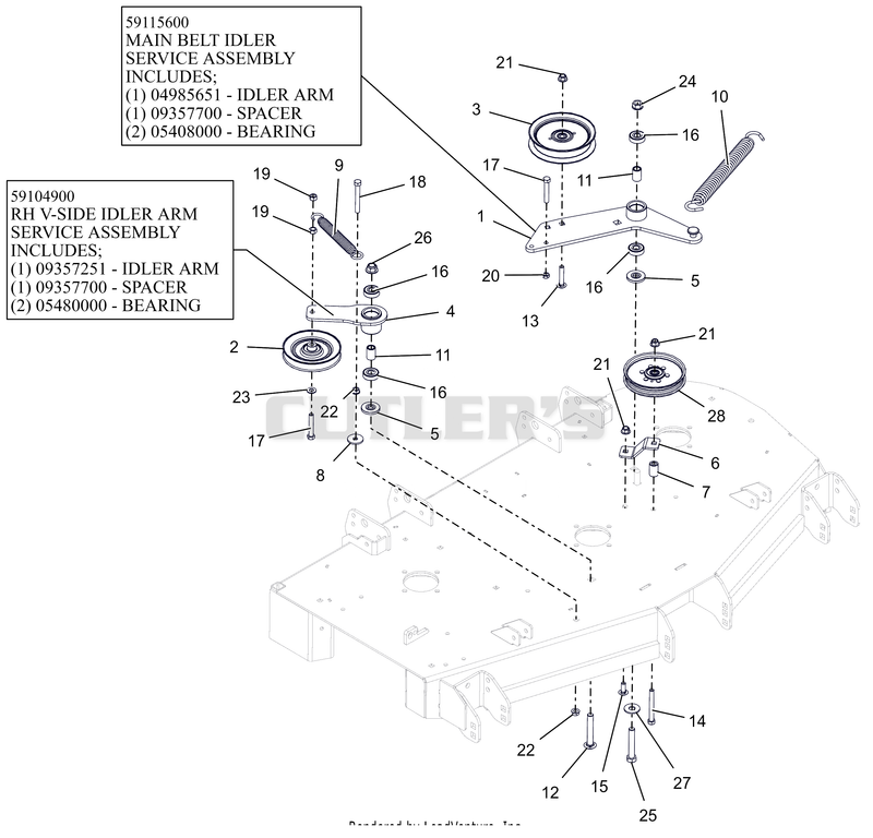 Deck Idlers - 48" And 52"