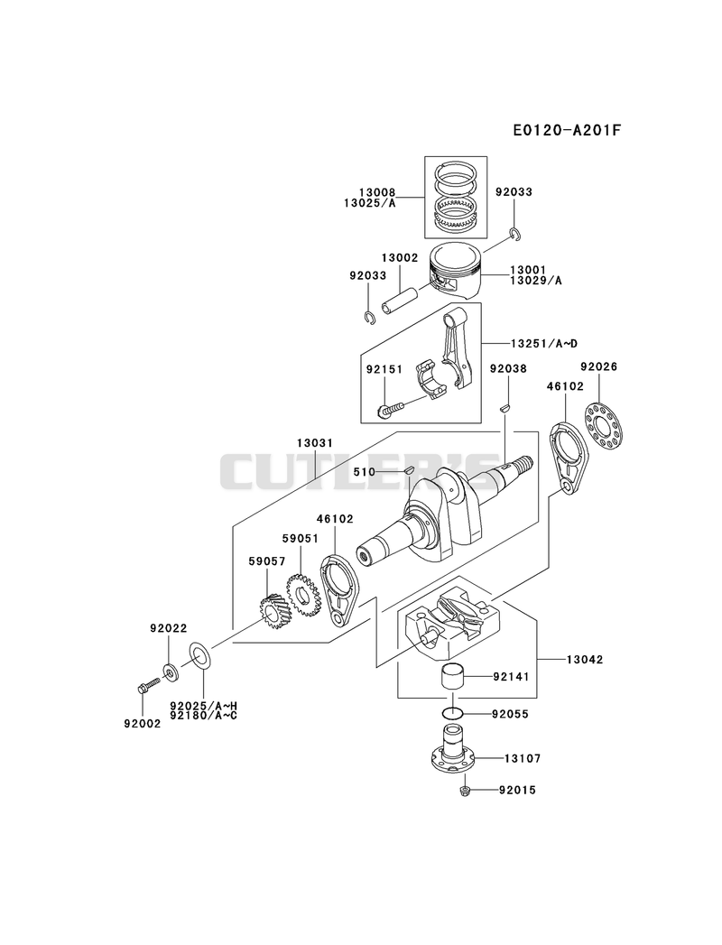 PISTON/CRANKSHAFT