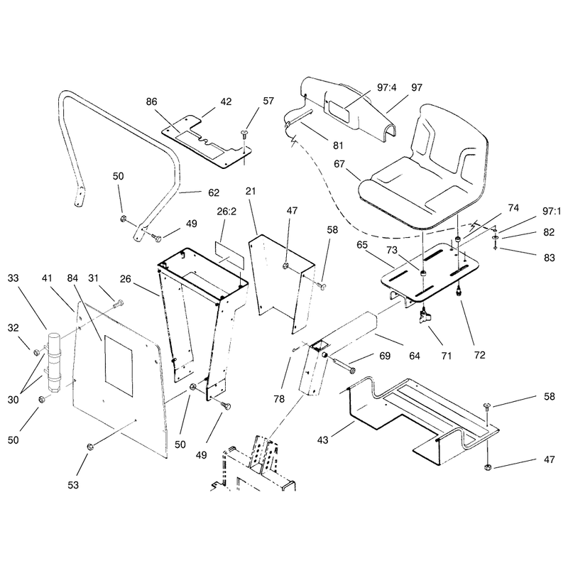 Frame Boom and Stabilizer Assembly