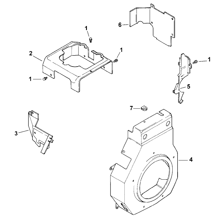 Blower Housing and Baffles Model 73449 Only