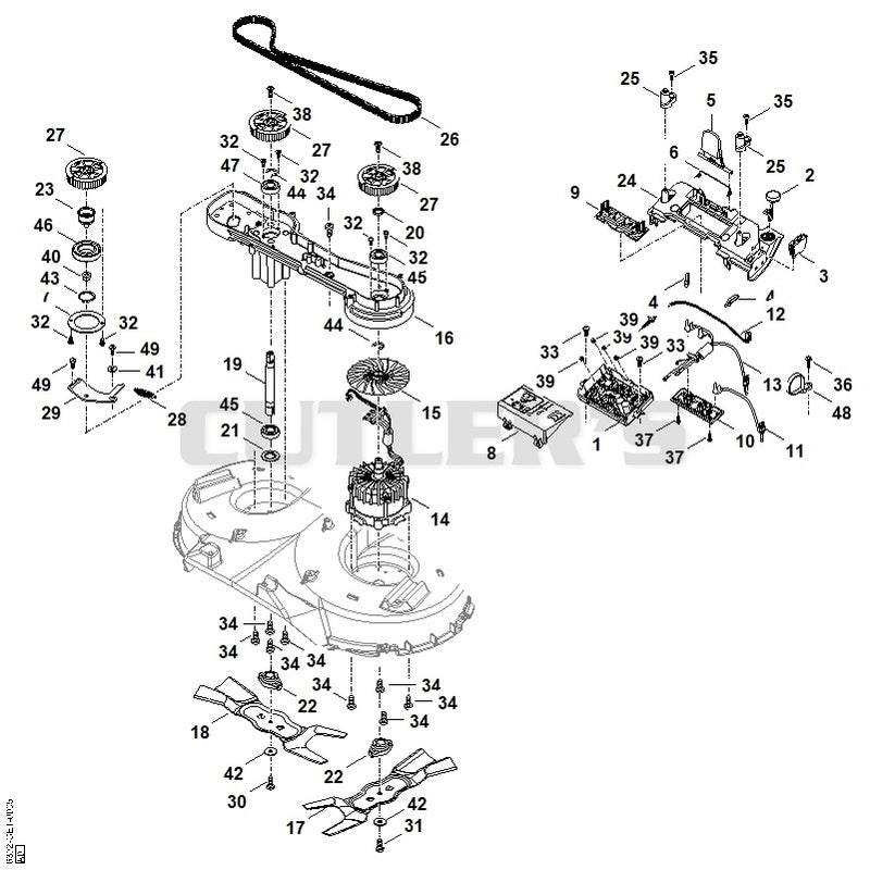 Electronics, blade, motor
