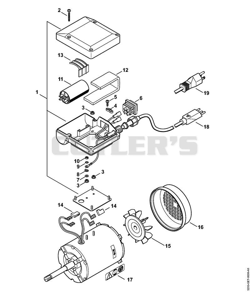 Electric motor 127 V/60 Hz