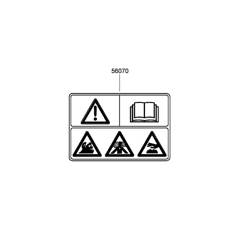 Label Set Kawasaki FJ180V-AS58