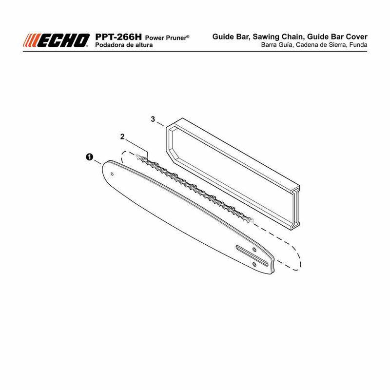 Guide Bar, Sawing Chain, Guide Bar Cover