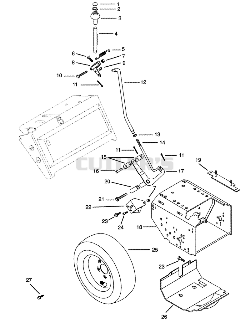 Speed Selector, Frame & Wheels