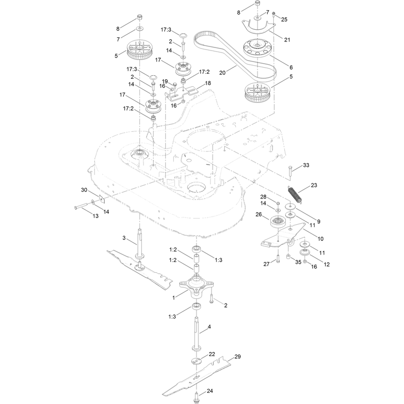 Spindle and Blade Assembly