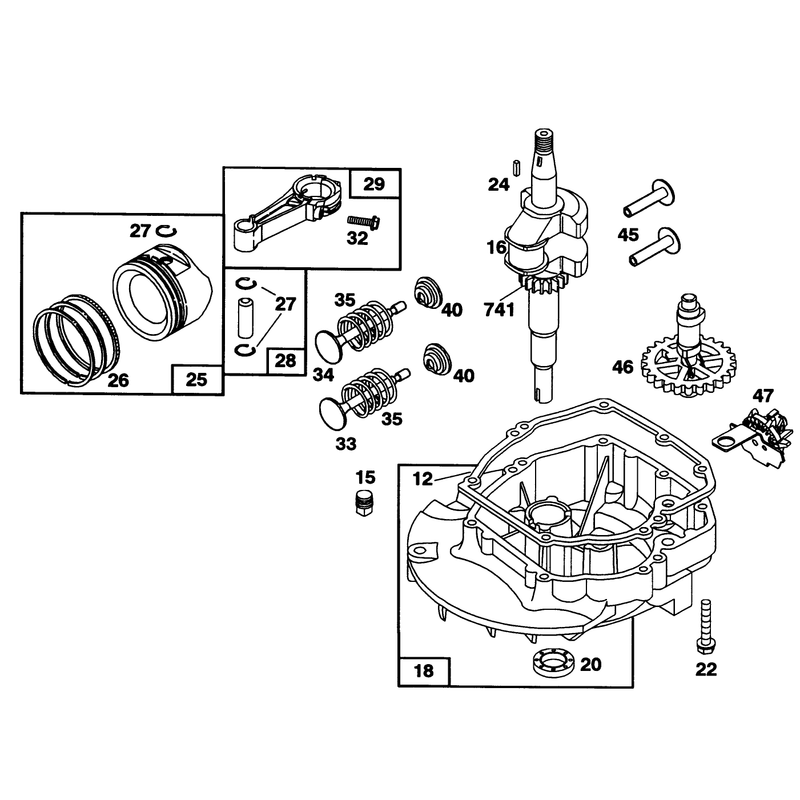 Engine Briggs and Stratton Model 122702-3171-01