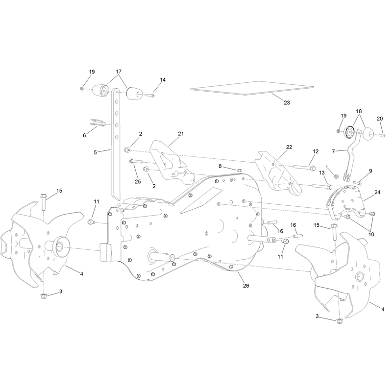 Tines and Transmission Assembly