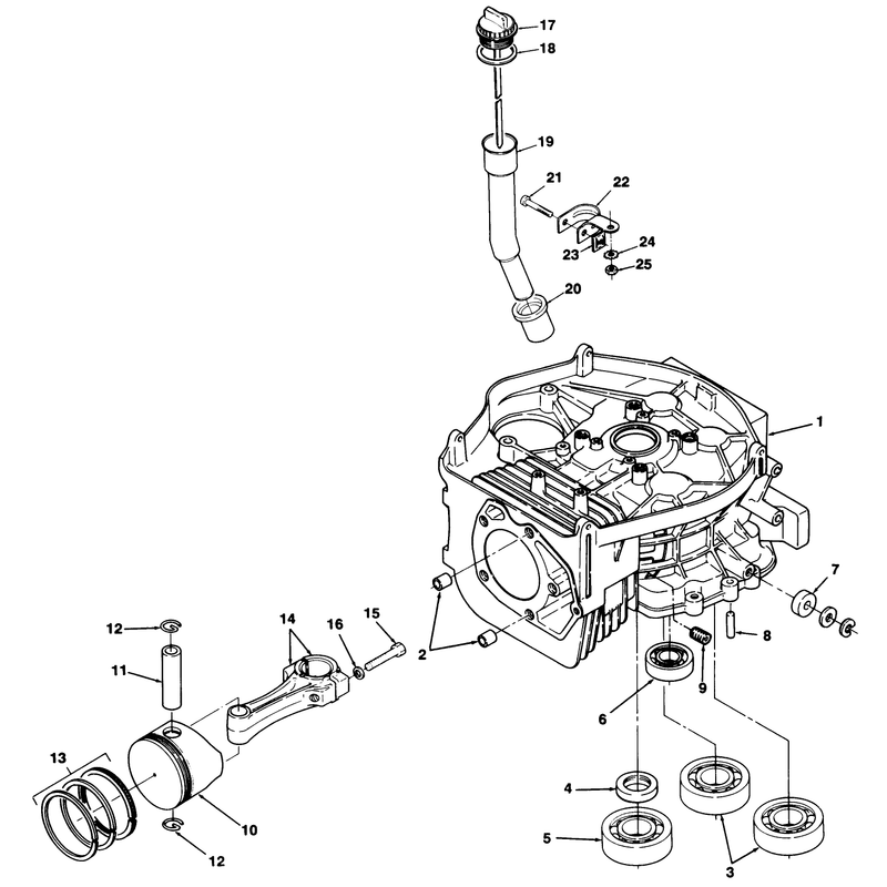 12hp Engine Cylinder Block Assembly