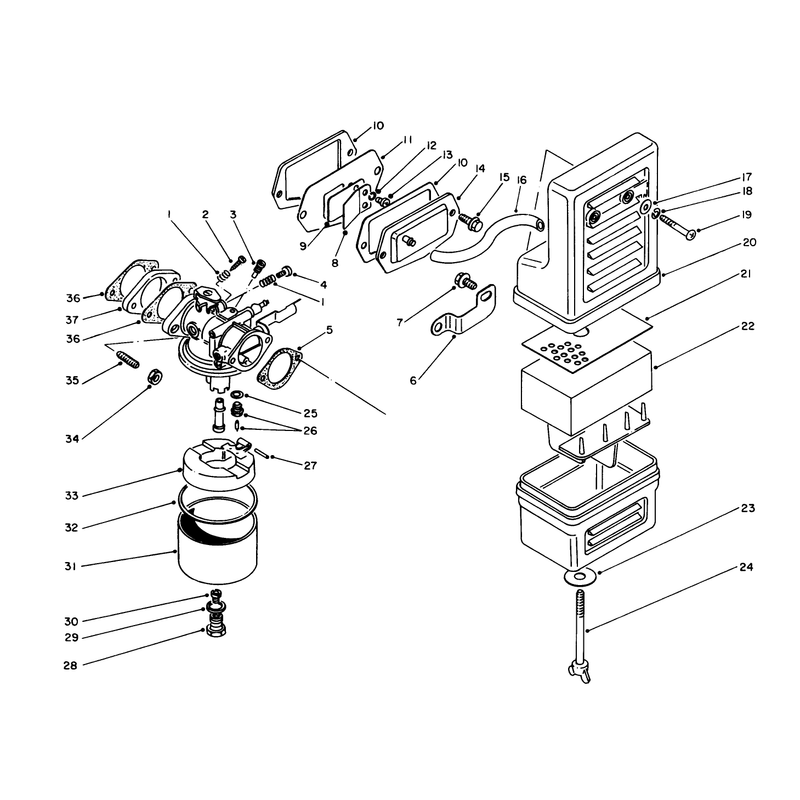 Air Cleaner Carburetor Assembly