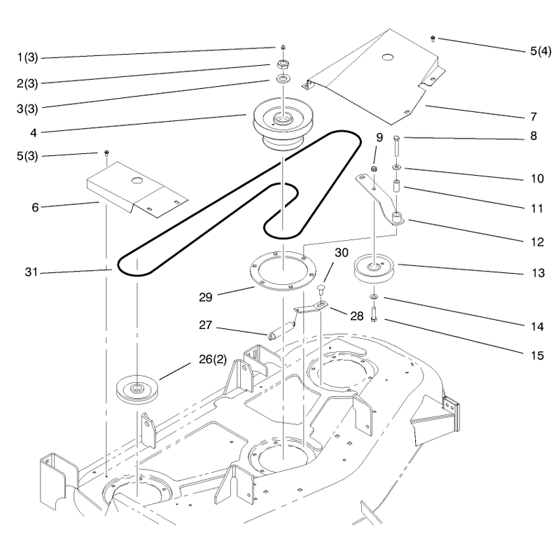 Pulley And Belt Assembly