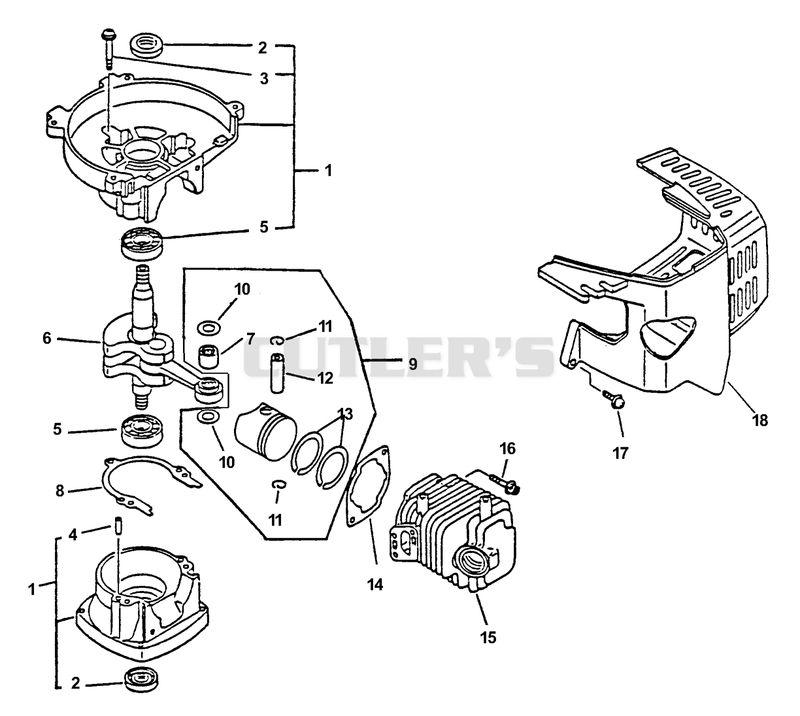 Crankcase, Engine, Engine Cover, Fan Case
