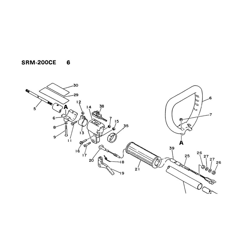Handle Throttle and Drive Shaft