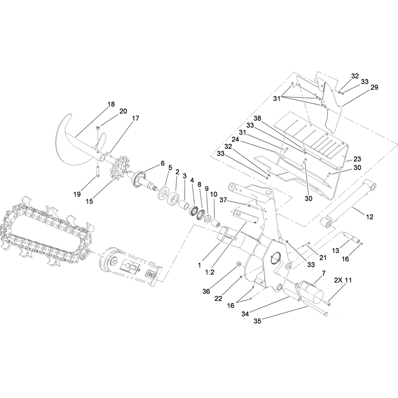 Trencher Assembly