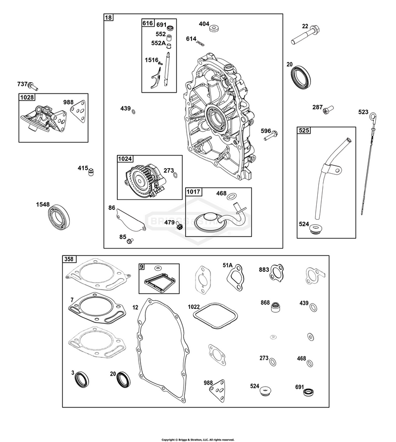 Crankcase Cover/Sump Group