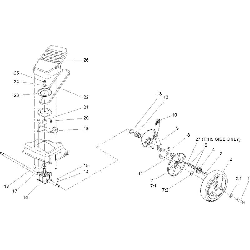 Front Axle and Transmission Assembly