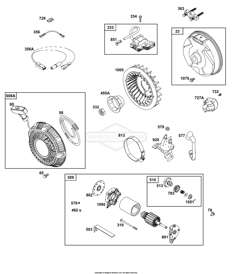 Flywheel, Ignition, and Starter Group