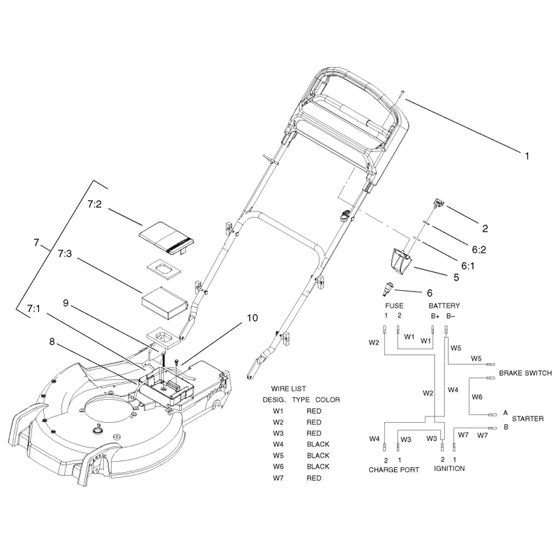 Battery and Switch Assembly