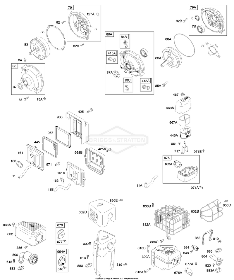 Air Cleaner, Exhaust System, Gear Reduction