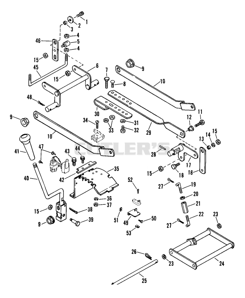 Mower Height Linkage