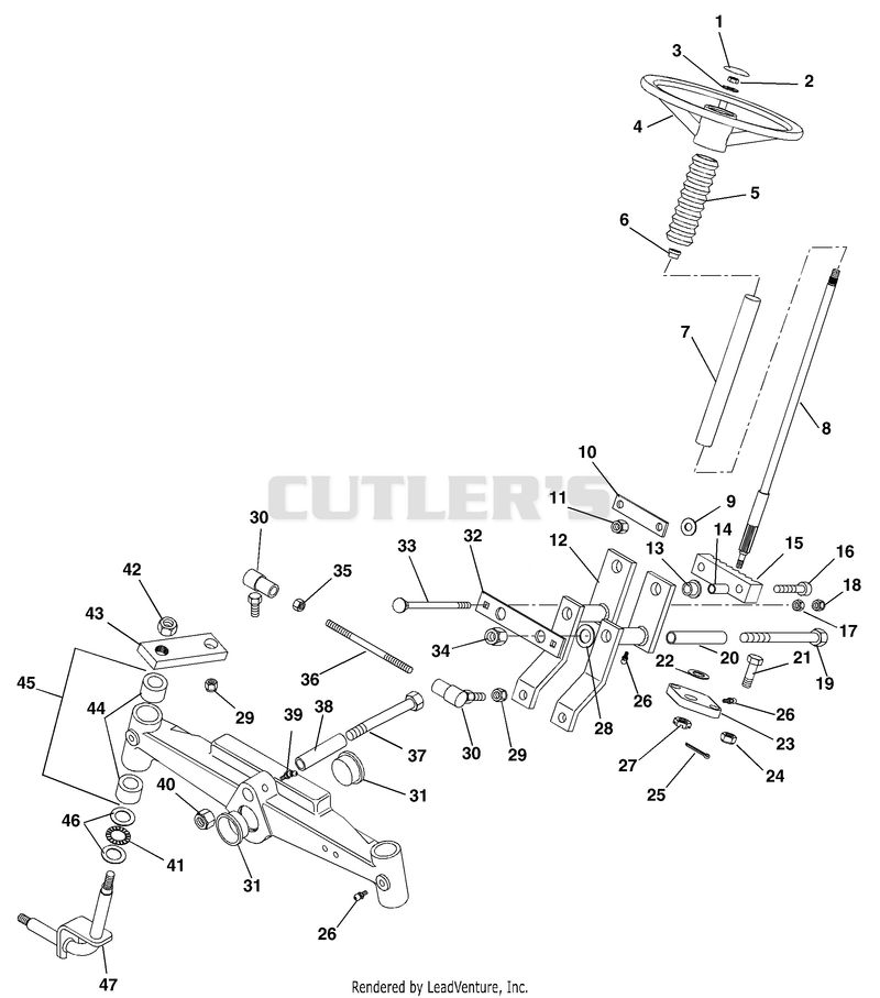 Steering - 13.5 And 16 H.P. Units
