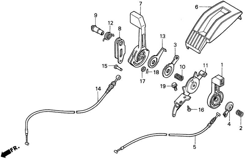 HXA,HMA THROTTLE LEVER