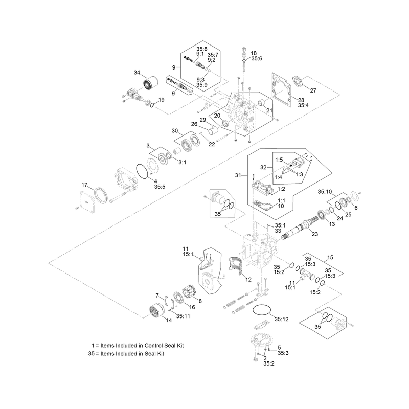 Hydraulic Pump Assembly No 132-4249