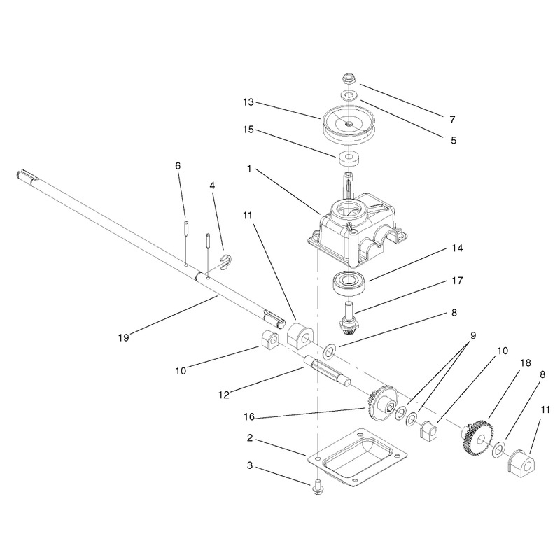 Gear Case Assembly No 104-7618