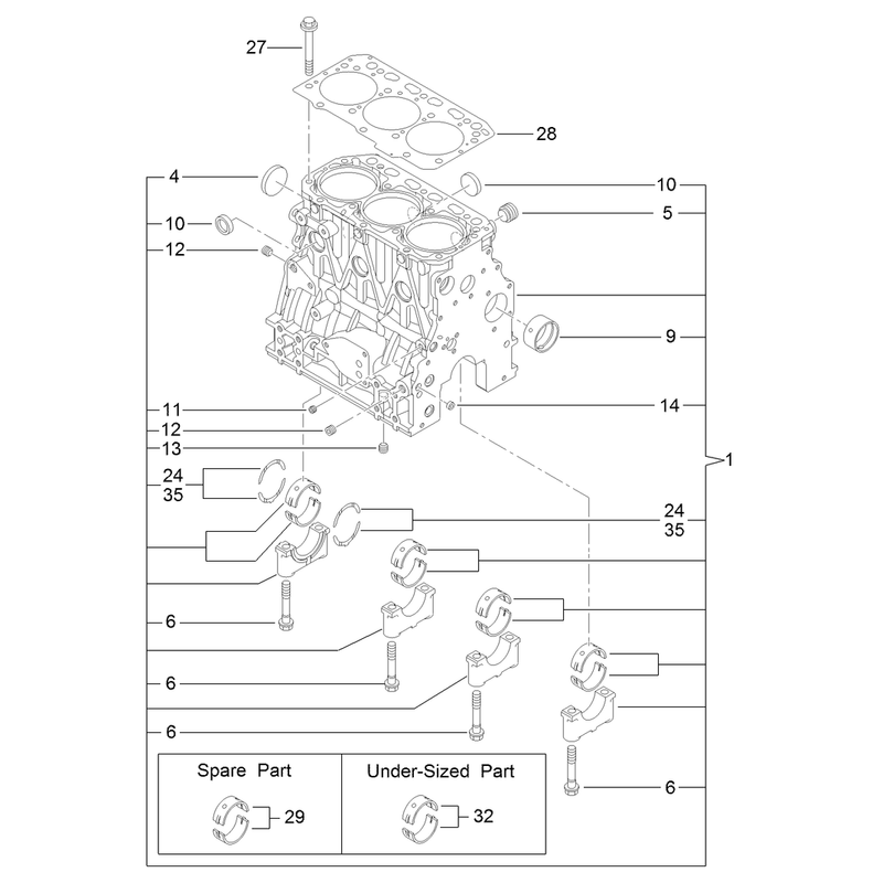 Cylinder Block Assembly
