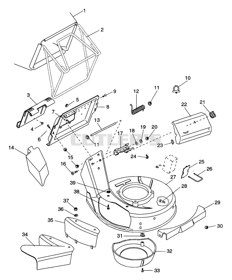 Mower Pan And Bag