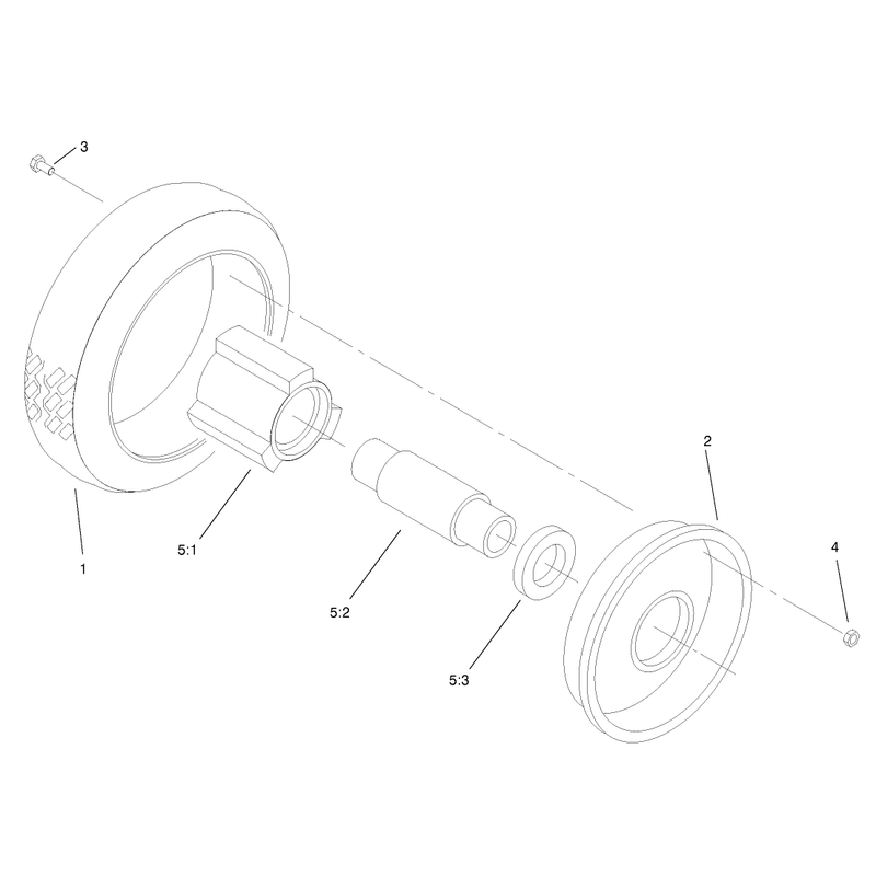 Front Wheel and Tire Assembly