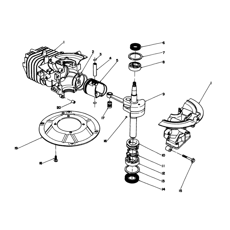 Engine Assembly Model No 47pj8