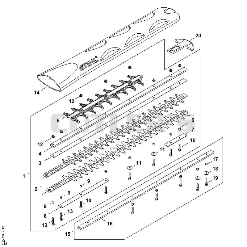Cutter bar 600 mm / 24" T