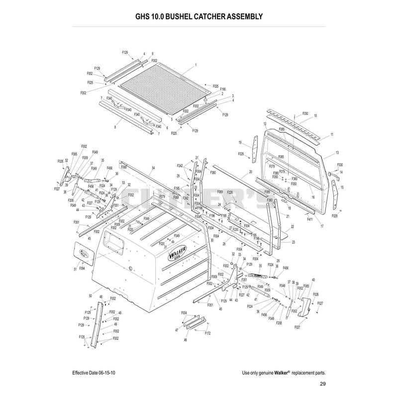 GHS 10.0 Bushel Catcher Assembly