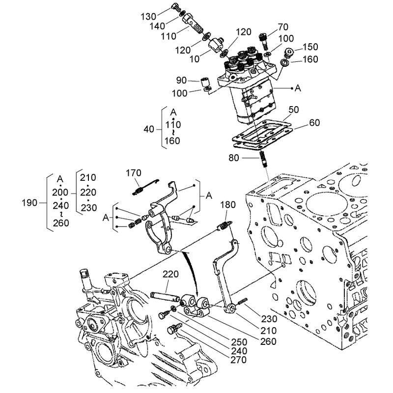 Injection Pump and Governor Assembly