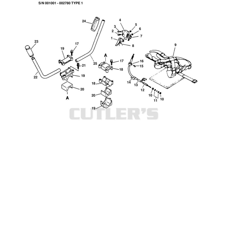 HANDLE, THROTTLE CONTROL, SWITCH, HARNESS