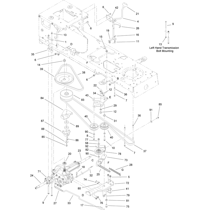 Transmission Belt and Pulley Assembly
