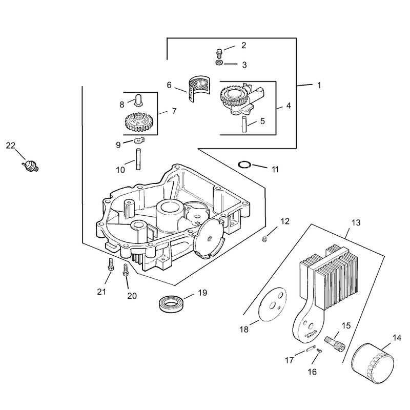 Oil PanLubrication Assembly Kohler CV23S-PS75560