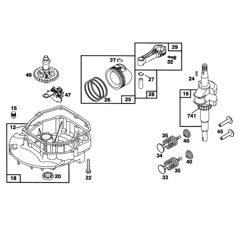 Engine Briggs and Stratton Model 127702-0645-01