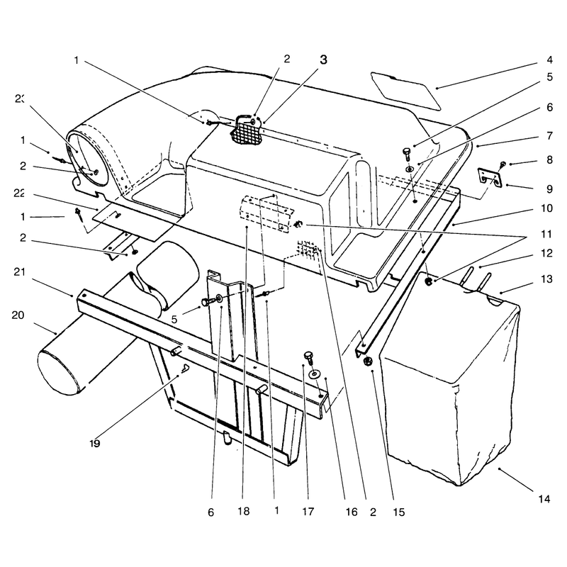 Grass Catcher Assembly