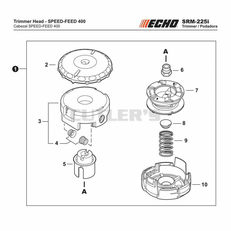 Trimmer Head - SPEED-FEED 400