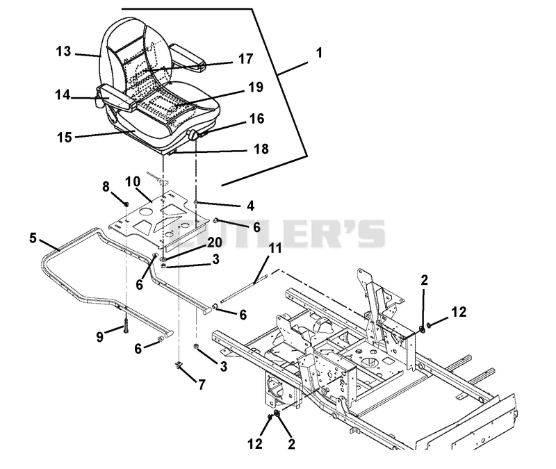 Seat And Hood Frame - XDZ