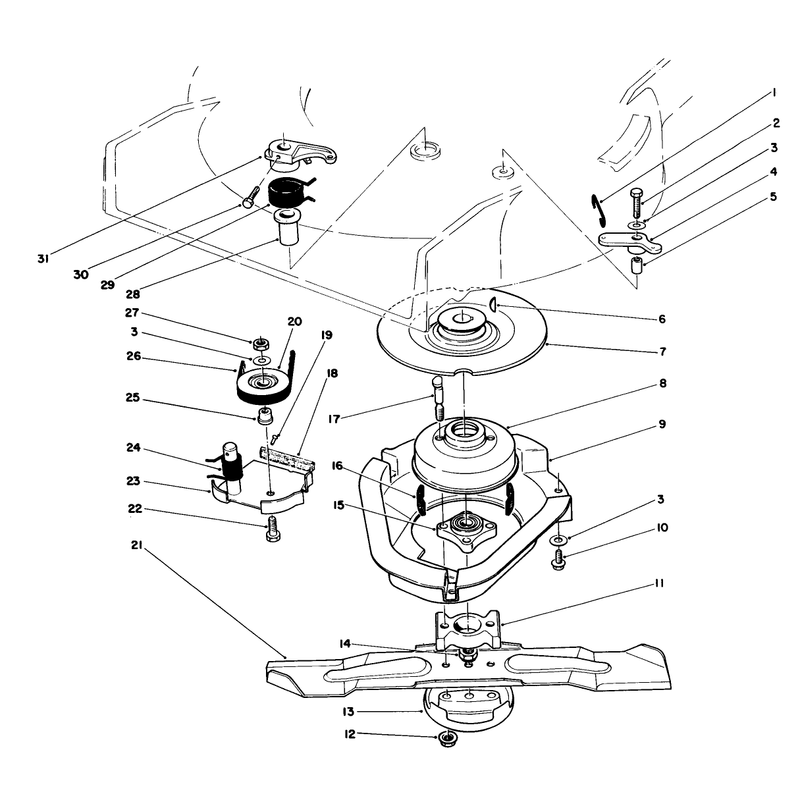 Blade Brake Clutch Assembly