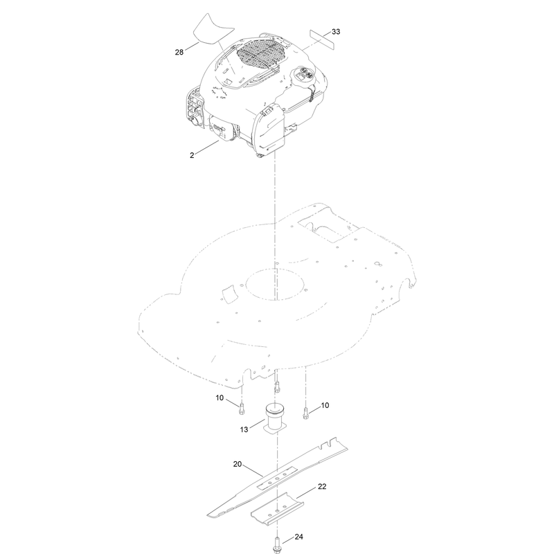 Engine and Blade Assembly
