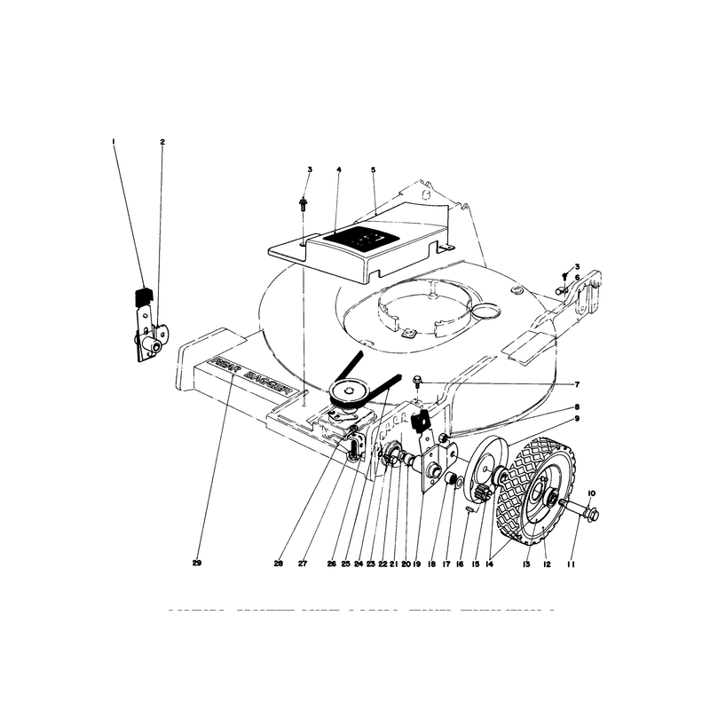 Front Wheel and Pivot Arm Assembly